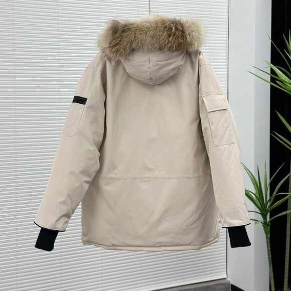 Canada Goose Expedition white Unisex Hooded Parka - Picture 2 of 9